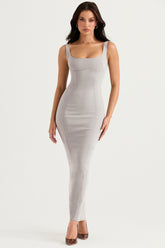 Rea-Smoke Bodycon Maxi Dress