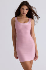 The OG-Baby Pink Stretch Bandage Mini Dress
