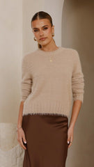 Tina Knit Sweater - Beige