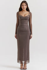 Katarina-Smoke Maxi Dress