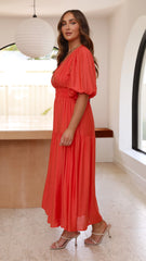 Erin Midi Dress - Melon