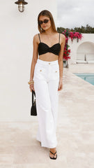 Abrand 94 Super Wide Jean - White Gold