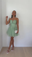 Mylee Mini Dress - Sage