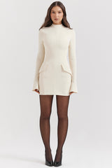 Mahalia-Vintage Cream Mini Dress