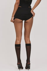 The Mini-Black Skirt With Built-In Shorts
