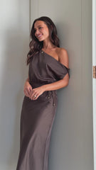 Prudence Maxi Dress - Brown