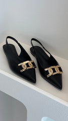 Jane Ballet Flats - Black
