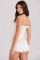 Estella-White Broderie Anglais Bloomer Shorts