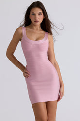 The OG-Baby Pink Stretch Bandage Mini Dress
