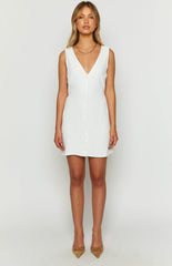 Maurice White Button Up Mini Dress
