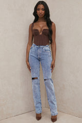Tate-Blue Vintage Fit Antique Wash Jeans