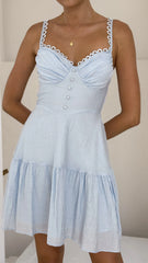 Beatrix Mini Dress - Blue