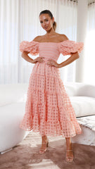 Deemi Maxi Dress - Peach