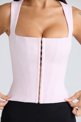 The Balconette-Pink Fitted Corset Top