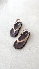 Daisy Slide - Natural Leather