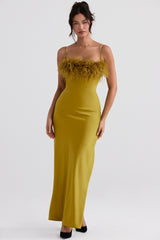 Renee-Chartreuse Maxi Dress