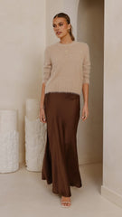 Tina Knit Sweater - Beige
