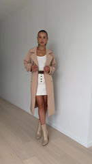 Blanca Trench Coat - Camel