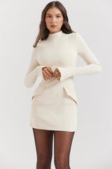 Mahalia-Vintage Cream Mini Dress