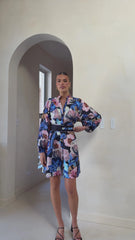 Katy Mini Dress - Azure Donatella
