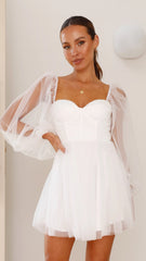 Olivia Mini Dress - White