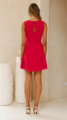 Aceline Mini Dress - Red