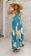 Giana Maxi Dress - Blue Orchid