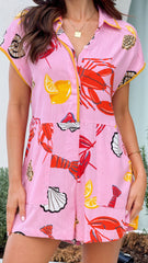 Eilis Playsuit - Shell Lover Print