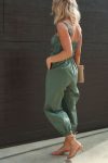 Army-Green-Shirred-Waist-Zipper-Cami-Jumpsuits-4