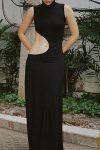 Black-Mock-Neck-Cutout-Tank-Dress-3