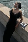 Black-Off-Shoulder-Fuzzy-Maxi-Dress-2