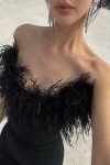 Black-Off-Shoulder-Fuzzy-Maxi-Dress-2