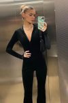 Black-Velvet-Zipper-Front-Hoodie-Jumpsuits-4