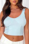 Blue-Ribbed-Knit-Patchwork-Tank-Top-1