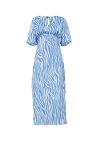 Blue-Satin-Zebra-Print-Tie-back-Midi-Dress-2