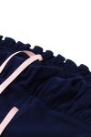 Blue-Strapless-Crop-Top-Pleated-Mini-Skirt-Suits-5