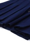 Blue-Strapless-Crop-Top-Pleated-Mini-Skirt-Suits-5