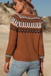 Brown-Geometric-Patterns-Crew-Neck-Sweater-1