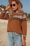 Brown-Geometric-Patterns-Crew-Neck-Sweater-1