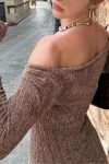 Brown-Off-Shoulder-Mini-Dress-2