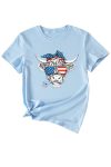 Bull-Star-Flag-Print-T-shirt-2