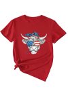 Bull-Star-Flag-Print-T-shirt-2