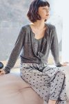 Cardigan-Vest-Velvet-Polka-Dots-Long-Pants-Loungwear-Suit-2