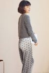 Cardigan-Vest-Velvet-Polka-Dots-Long-Pants-Loungwear-Suit-2