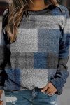 Casual-Crew-Neck-Plaid-Sweatershirt-1