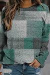 Casual-Crew-Neck-Plaid-Sweatershirt-1