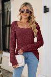 Casual-Square-Neck-Ribbed-Sweater-3