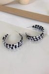 Checkerboard-Half-Ring-Earrings-5