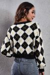 Color-Patchwork-Argyle-Knitted-Cardigan-5