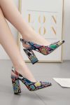 ColorfulPointed-ToeChunkyHighHeels6